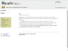 Tablet Screenshot of acetroninc.com